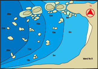 水中マップ/ドナルドダックベイ/シミラン諸島No.9